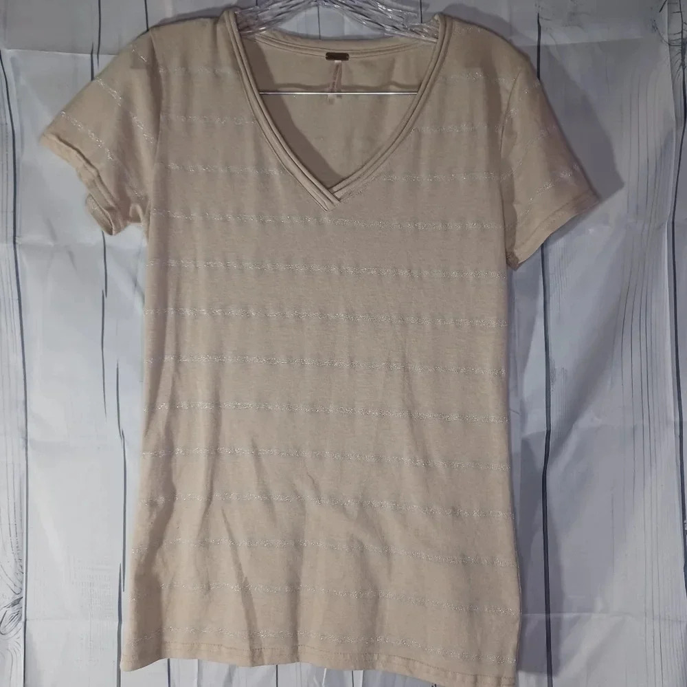 Poof! v-neck casual minimalist basics classic t-shirt
